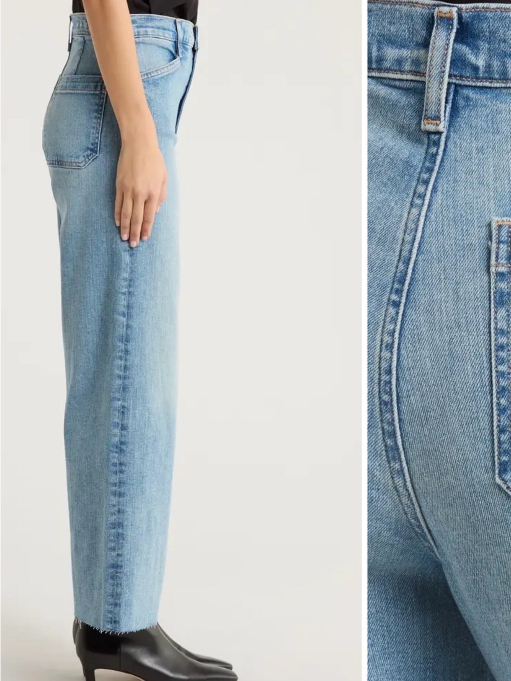 FAVORITE DAUGHTER sz 26 mischa super high rise wide leg jeans in mounterey - Picture 3 of 14
